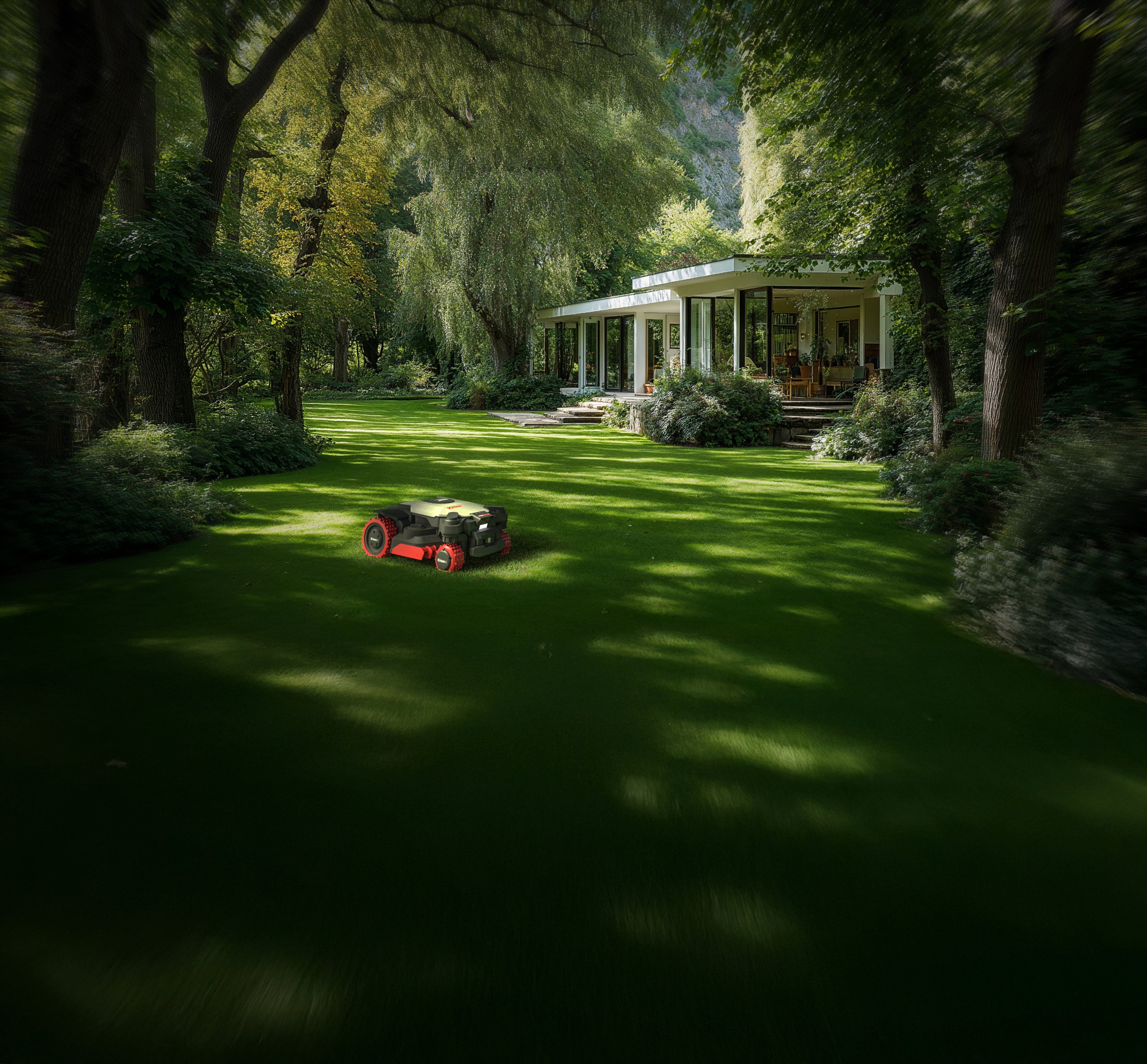 Kress EyePilot® 4×4 RTKⁿ 1500 m² AI AWD robotic lawn mower with Stereo VSLAM camera, ZeroTrim
